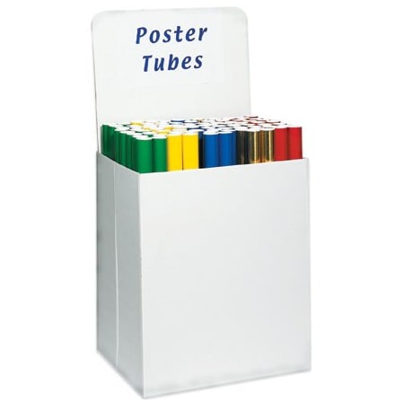 Bsc Preferred 24 3/4 x 18 3/4 x 30'' White Large Bin Floor Display, 10PK MDIS103